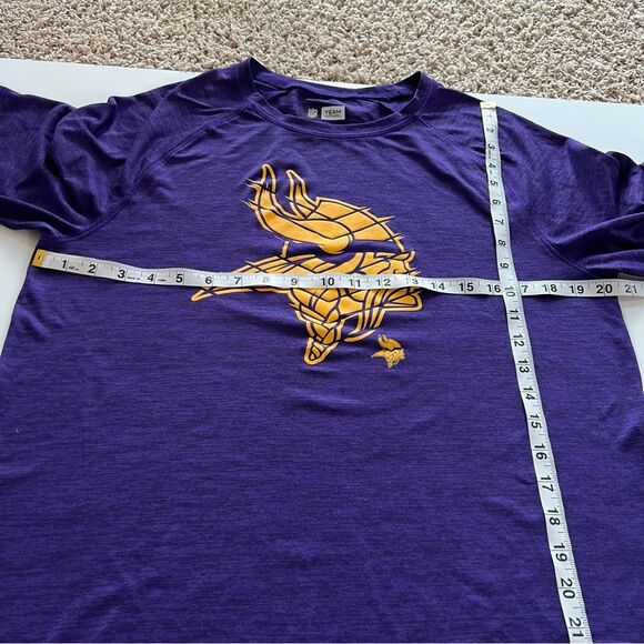 Team Apparel NFL Minnesota Vikings Dri Fit Short Sleeve T Shirt Size L - Picture 9 of 9